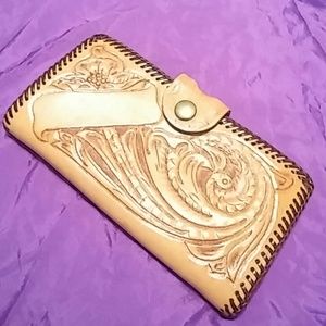 Vintage Handmade Genuine Leather Wallet
